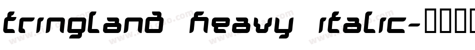 Tringland Heavy Italic字体转换
